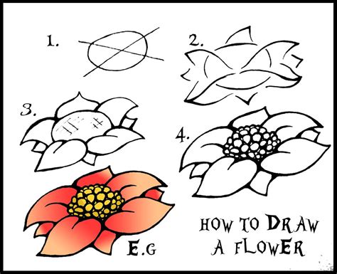 how to draw a flower sketch on your canvas of imagination