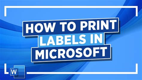 How to Print Labels on Microsoft Word: A Comprehensive Guide with Q&A